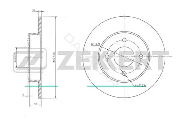 Тормозные диски ZEKKERT BS-5675