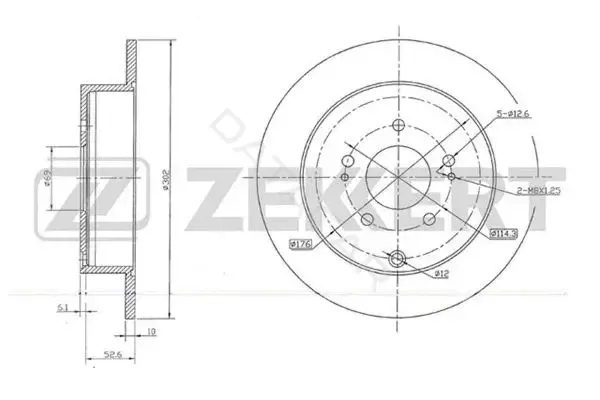 Тормозные диски ZEKKERT BS-5679