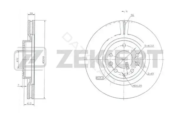 Тормозные диски ZEKKERT BS-5746