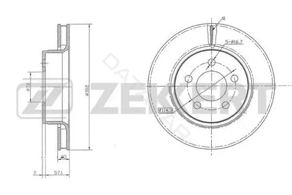 Тормозные диски ZEKKERT BS-5760
