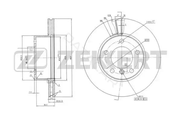 Тормозные диски ZEKKERT BS-5769