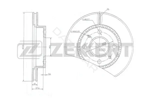 Тормозные диски ZEKKERT BS-5799