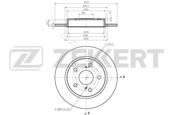 Тормозные диски ZEKKERT BS-5419B