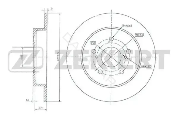Тормозные диски ZEKKERT BS-5875