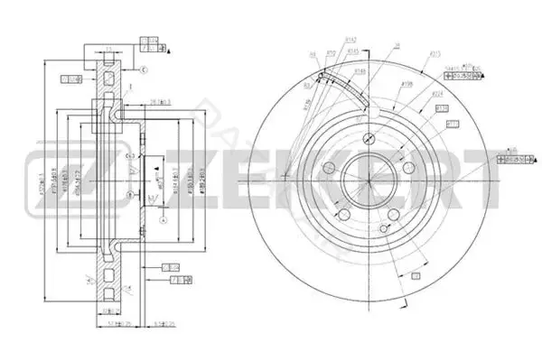 Тормозные диски ZEKKERT BS-5879