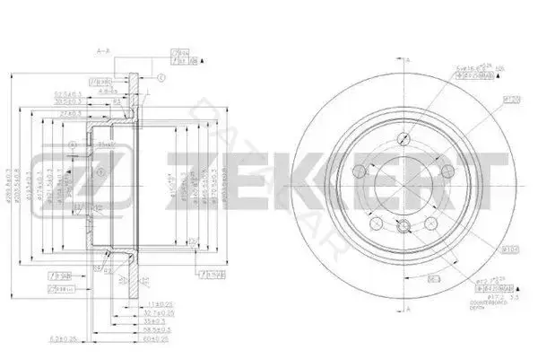 Тормозные диски ZEKKERT BS-5910
