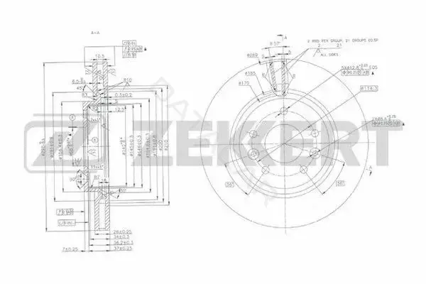 Тормозные диски ZEKKERT BS-5917