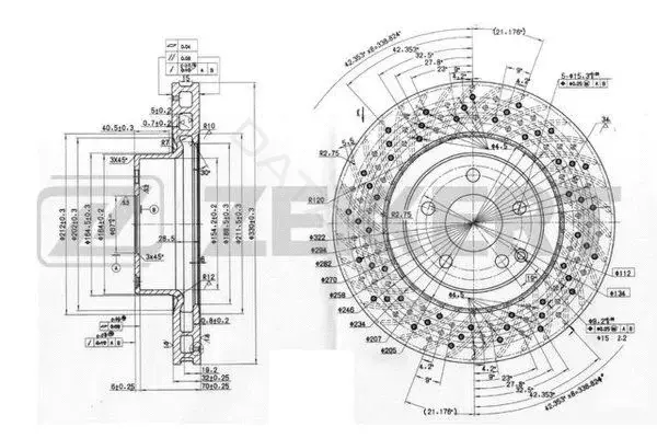 Тормозные диски ZEKKERT BS-5952