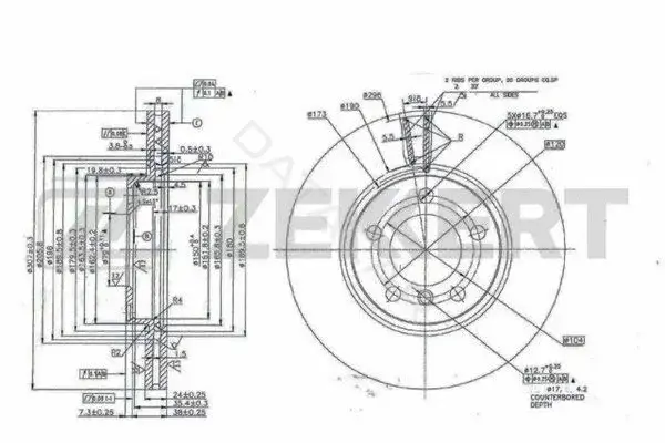 Тормозные диски ZEKKERT BS-5999