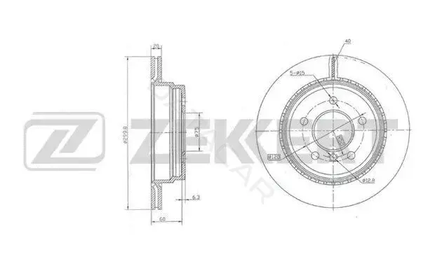 Тормозные диски ZEKKERT BS-6007