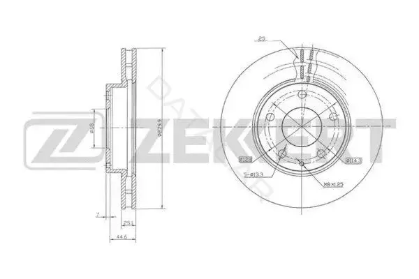 Тормозные диски ZEKKERT BS-6010