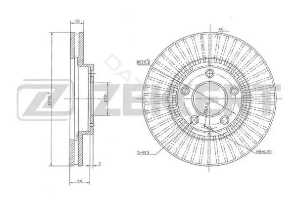 Тормозные диски ZEKKERT BS-6043