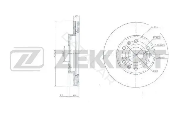 Тормозные диски ZEKKERT BS-6121