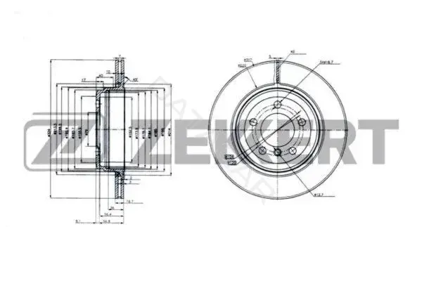 Тормозные диски ZEKKERT BS-6214