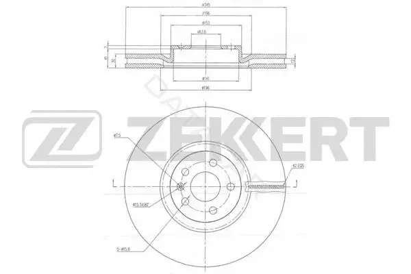 Тормозные диски ZEKKERT BS-6358