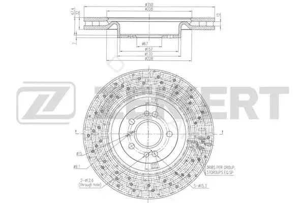Тормозные диски ZEKKERT BS-6363
