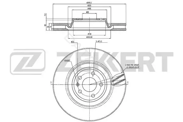 Тормозные диски ZEKKERT BS-6463