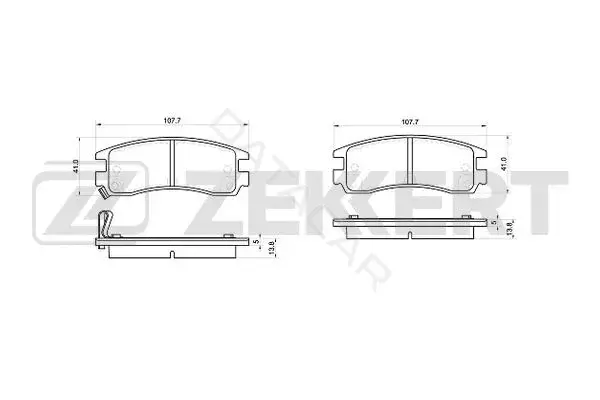 Тормозные колодки ZEKKERT BS-1029