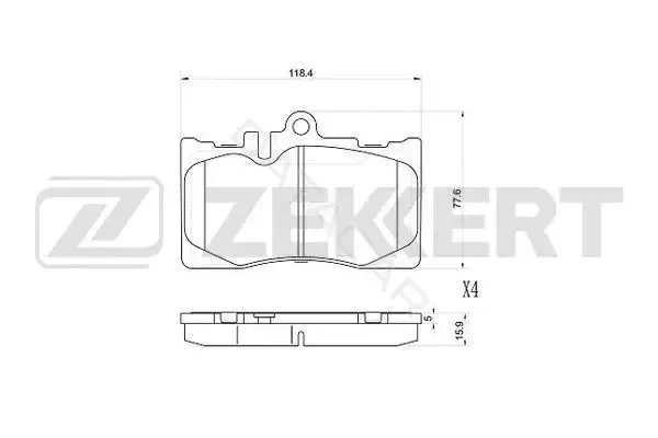 Тормозные колодки ZEKKERT BS-1032