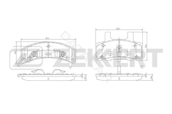 Тормозные колодки ZEKKERT BS-1073