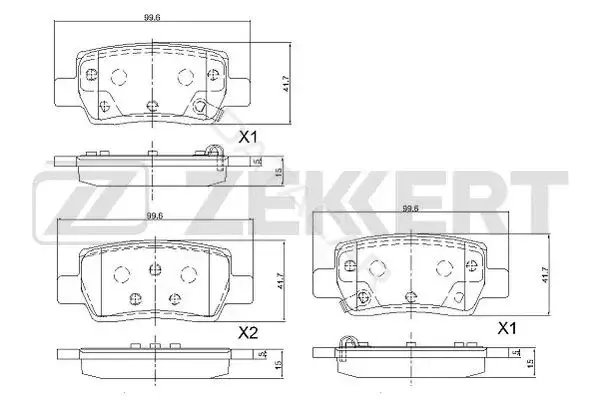 Тормозные колодки ZEKKERT BS-1123