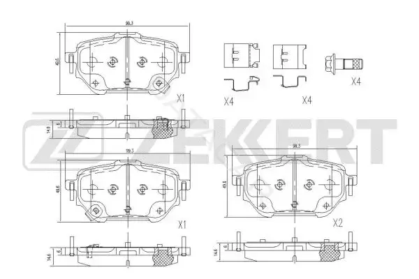 Тормозные колодки ZEKKERT BS-1183