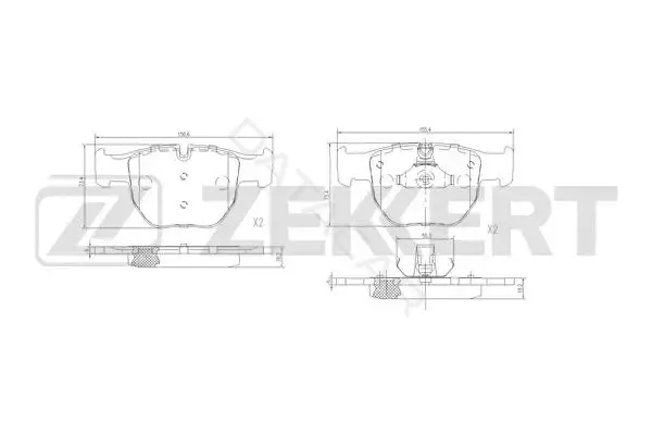 Тормозные колодки ZEKKERT BS-1192