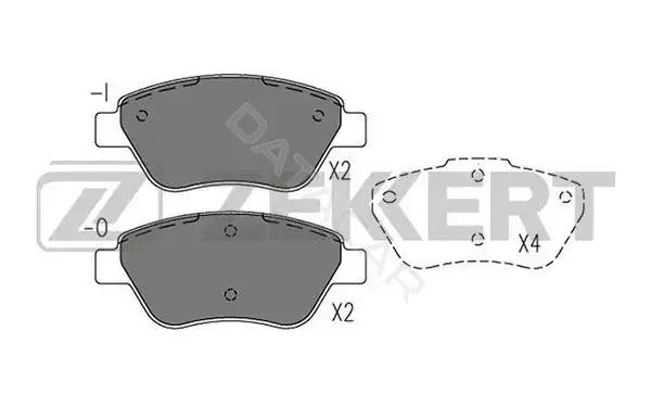 Тормозные колодки ZEKKERT BS-1201