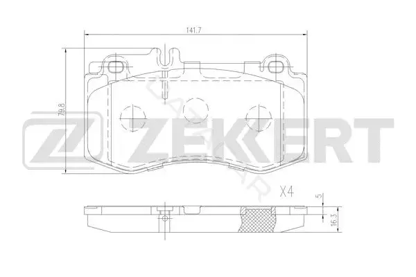 Тормозные колодки ZEKKERT BS-1317