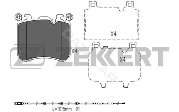 Тормозные колодки ZEKKERT BS-1319
