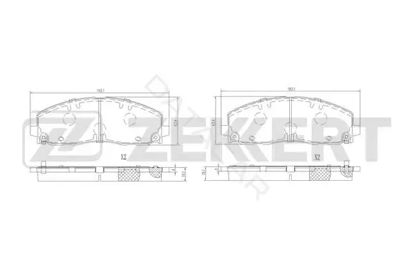 Тормозные колодки ZEKKERT BS-1335