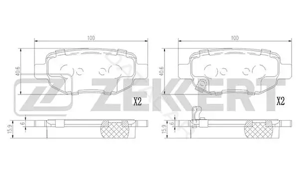 Тормозные колодки ZEKKERT BS-1361