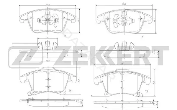 Тормозные колодки ZEKKERT BS-1363