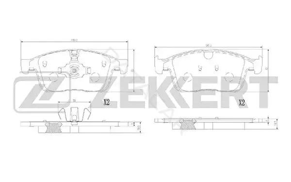 Тормозные колодки ZEKKERT BS-1398