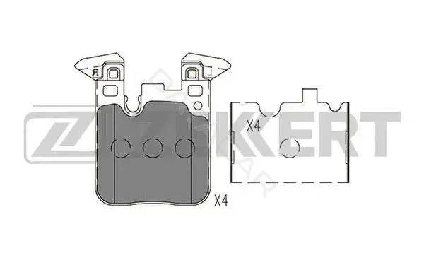 Тормозные колодки ZEKKERT BS-1402