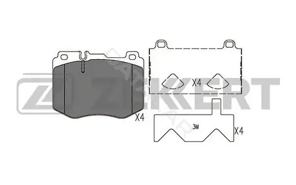 Тормозные колодки ZEKKERT BS-1414