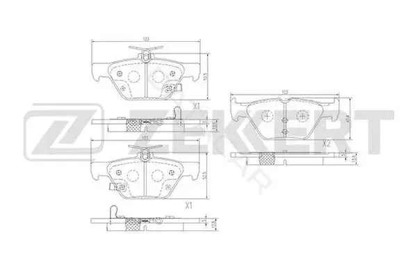 Тормозные колодки ZEKKERT BS-1520