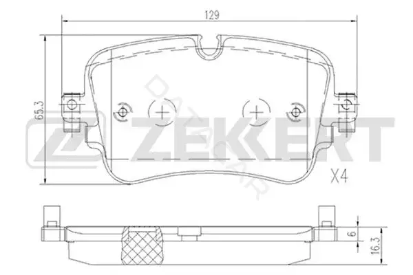 Тормозные колодки ZEKKERT BS-1532