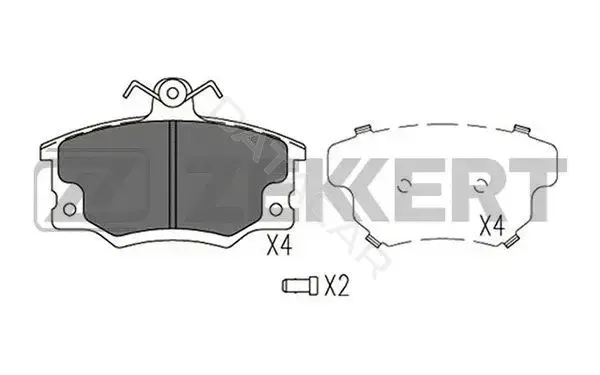 Тормозные колодки ZEKKERT BS-1542