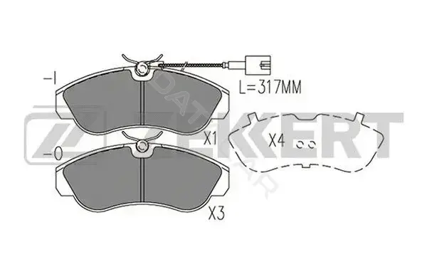 Тормозные колодки ZEKKERT BS-1572