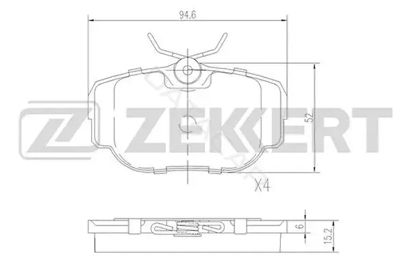 Тормозные колодки ZEKKERT BS-2380