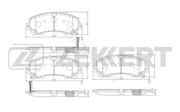 Тормозные колодки ZEKKERT BS-2381