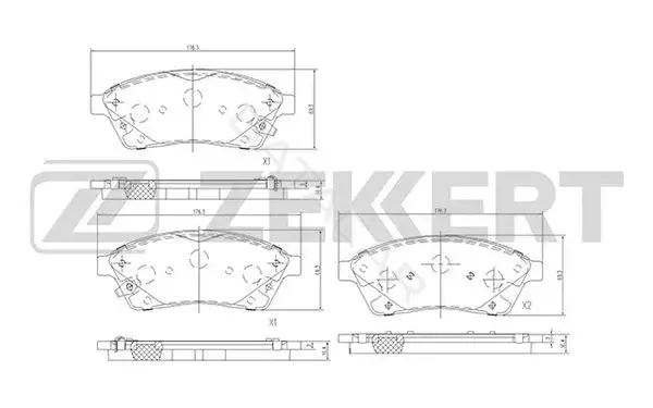 Тормозные колодки ZEKKERT BS-2382