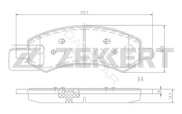 Тормозные колодки ZEKKERT BS-2383