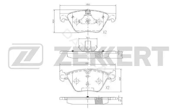 Тормозные колодки ZEKKERT BS-2388