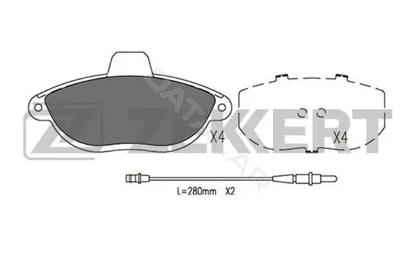 Тормозные колодки ZEKKERT BS-2882
