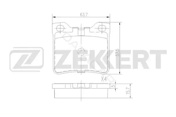Тормозные колодки ZEKKERT BS-2887