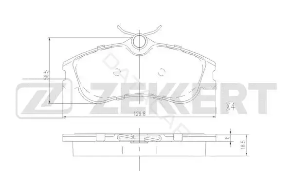 Тормозные колодки ZEKKERT BS-2892