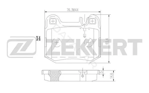 Тормозные колодки ZEKKERT BS-2913