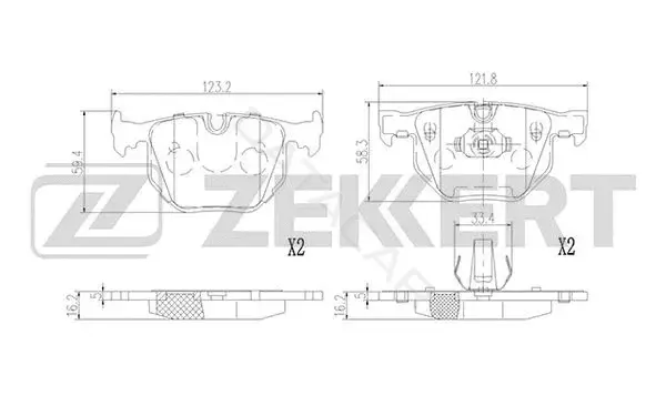 Тормозные колодки ZEKKERT BS-2922